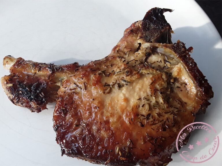 Côtes de porc au four