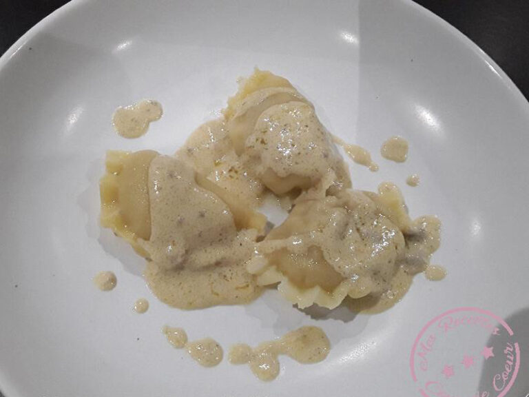 Ravioles sauce au foie gras