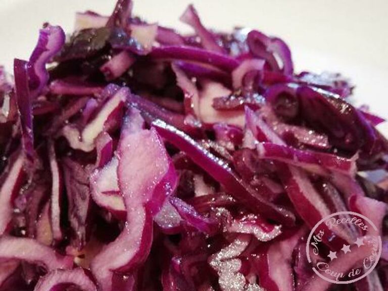 Chou rouge en salade
