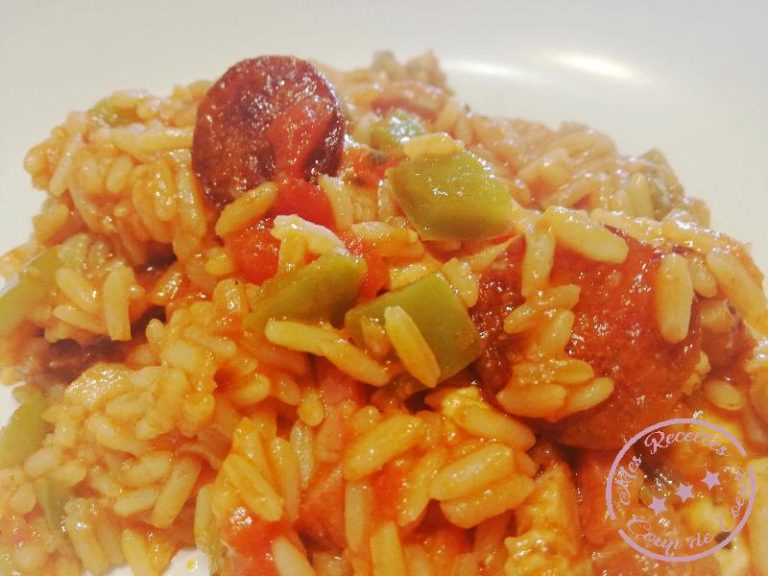 Jambalaya au poulet et chorizo