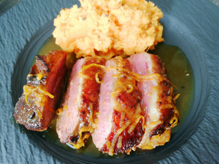 Canard à l&rsquo;orange & patate douce