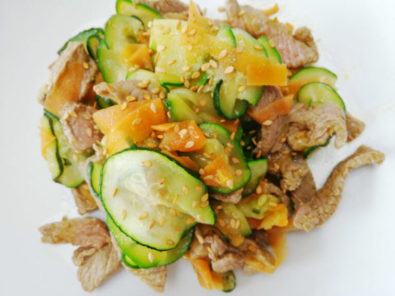 Wok de bœuf légumes croquants